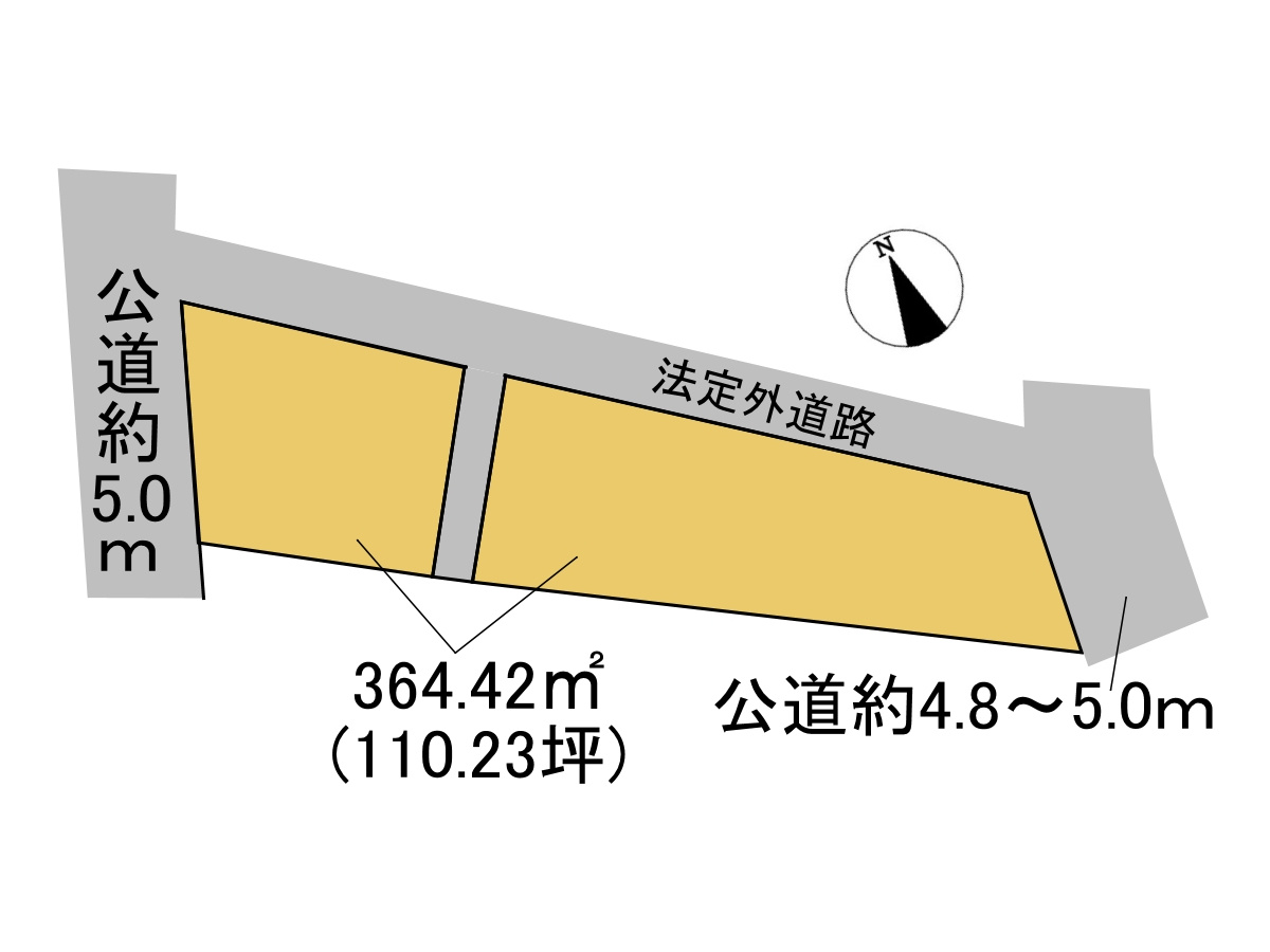 売土地　養老郡養老町三神町　110.23坪
