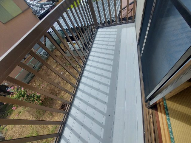 神子浜戸建てのバルコニー