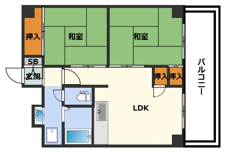 岡本ビルの間取り