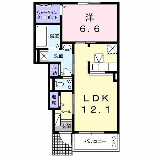 マジェスティックⅡの間取り|使い勝手の良い間取りです♪