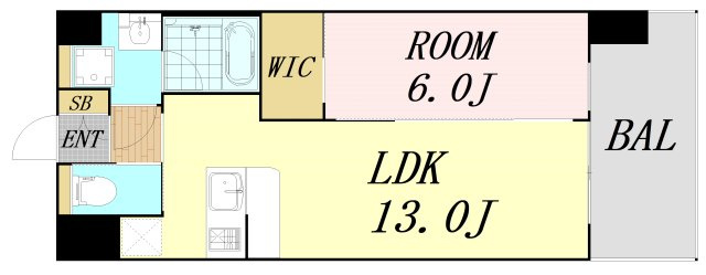 プレジオ梅田　仲介手数料無料の間取り