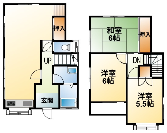 大谷流中古戸建の間取り