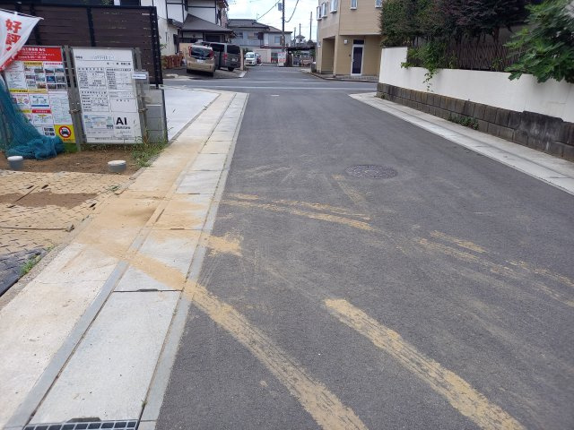 水戸市平須町　12期の前面道路含む現地写真|前面道路含む現地写真です