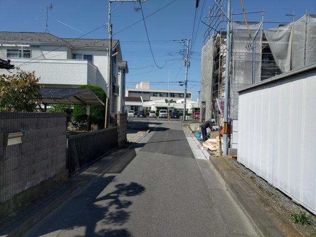 水戸市千波町8期の前面道路含む現地写真|前面道路