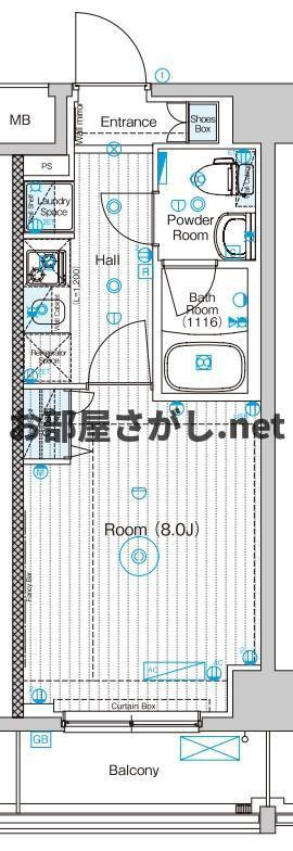 フュージョナル東墨田【ペットOK＆駐車場ありのデザイナーズ／12月上旬入居可】の間取り
