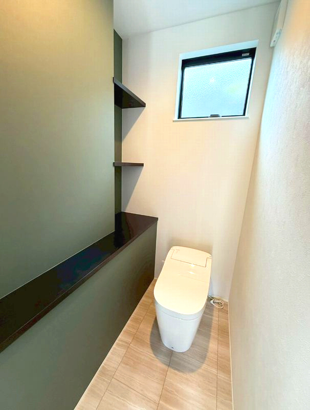ラフシアNAGANUKIⅡ　新築モデルのトイレ|トイレもきれいです