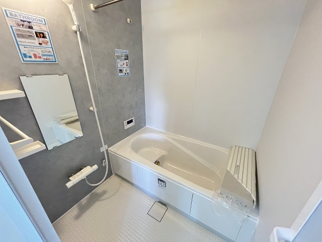 【内装】 | 福岡市東区奈多2丁目5期　4号棟（全5棟）【仲介手数料無料・0円】 | 施工例。浴室です。施工例は完成時と異なる場合があります。