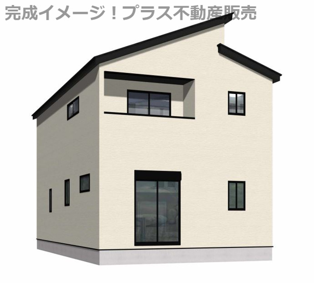 【外観】 | 福岡市東区奈多1丁目2期　5号棟（全6棟）【仲介手数料無料・0円】 | 完成イメージの外観パースです。