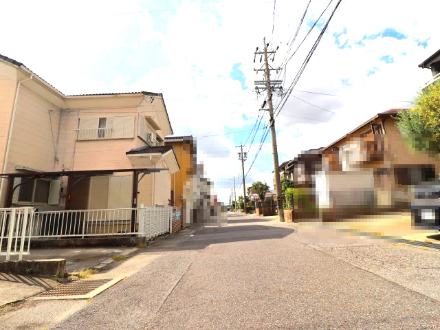 岡崎市青木町土地の前面道路含む現地写真