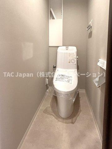 ダイアパレス八広花水木通りトリニティのトイレ|十分なスペースを確保したトイレ。
収納もございますのでシンプルな空間を保てます。