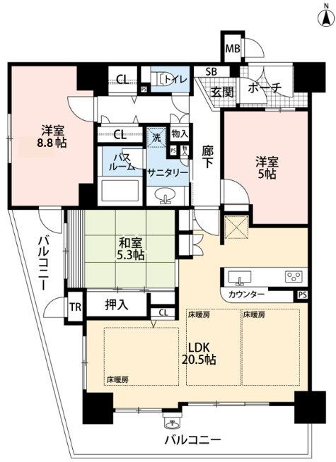 アルファステイツ垂水星が丘の間取り|間取り
