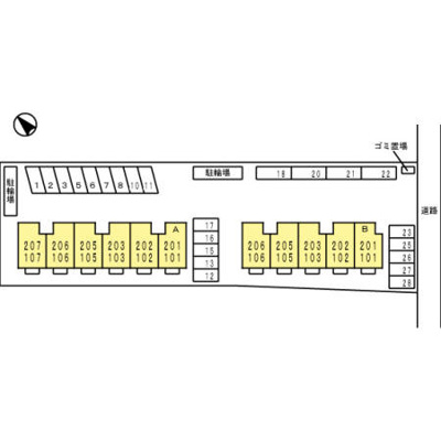 【区画図】 | エミネントセジュールB棟