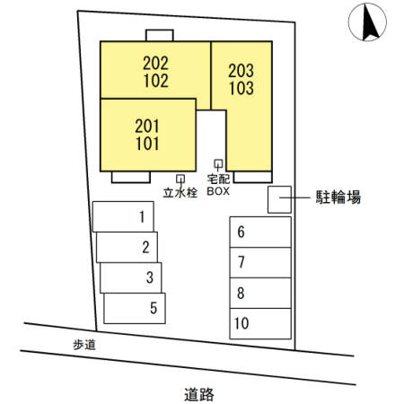 セジュールのいちの区画図