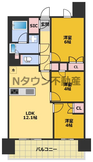 【間取り】 | プレサンス名駅南ブリエ | 間取りです。