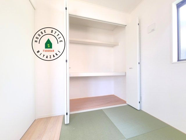 宮崎市熊野第5-2棟（1号棟）の内観：施工例|収納には困りません。