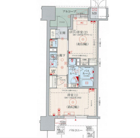 【間取り】 | エステムプラザ神戸西5ミラージュ