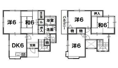 岩出市　東坂本の間取り