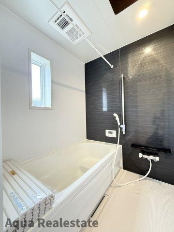 丸亀市今津町の新築一戸建の浴室|日々の疲れを癒すお風呂付です