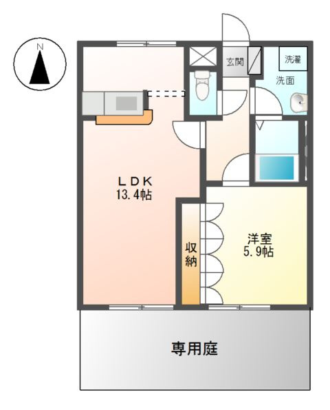 グリーンパークＡ棟の間取り