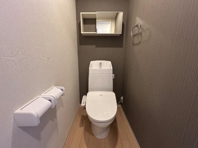 【トイレ】 | 永井川新築アパートＢ棟 | シャワー付トイレ（イメージ）