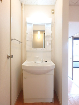 朝の準備にあると便利な洗髪洗面化粧台付