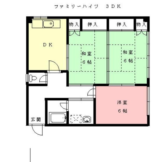 ファミリーハイツの間取り