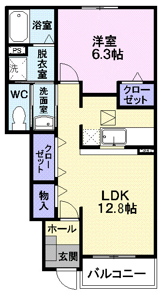 パルテール　ヒルズの間取り