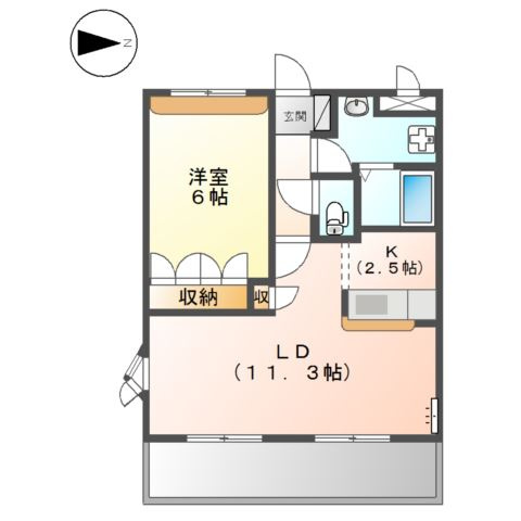 サンシャイン１号館の間取り