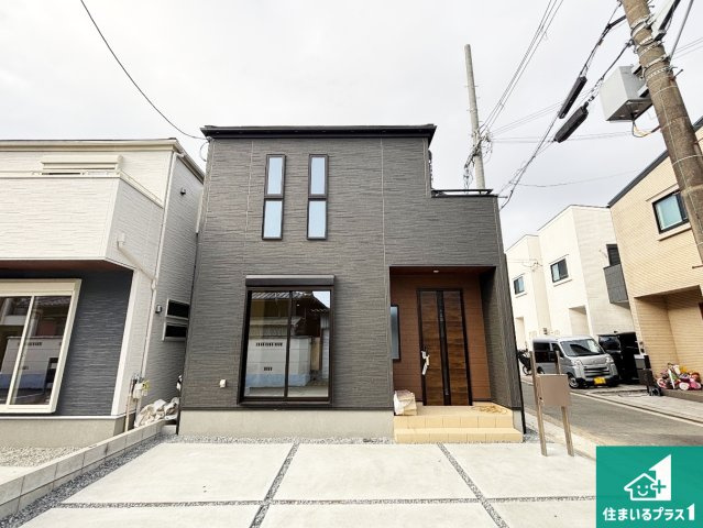茨木市島　第3期　新築一戸建ての外観|お客様に長く安心して住んでいだだける事にこだわった家づくり！住んでからのアフターサービスにもしっかりと取り組んでいます！