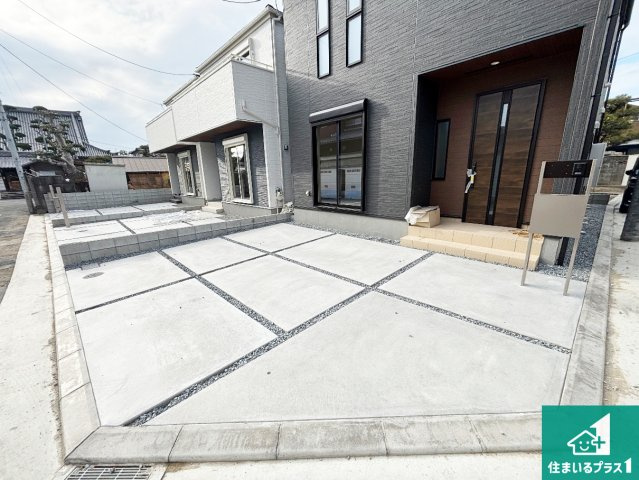 茨木市島　第3期　新築一戸建ての駐車場|駐車スペース！散水栓があるので、こまめに愛車を洗えます！