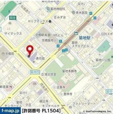 【地図】 | レフィール築地レジデンス