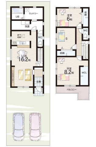 茨木市島　第3期　新築一戸建ての間取り|1号地