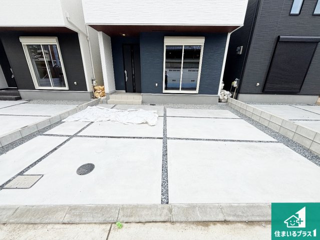 茨木市島　第3期　新築一戸建ての駐車場|駐車スペース！散水栓があるので、こまめに愛車を洗えます！