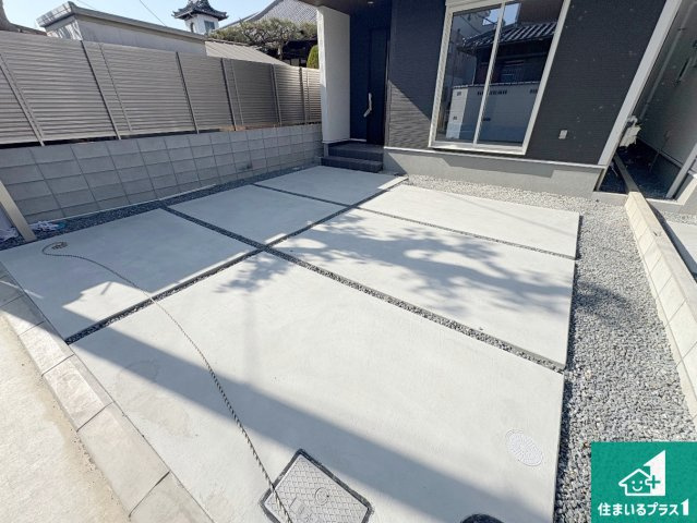 茨木市島　第3期　新築一戸建ての駐車場|駐車スペース！散水栓があるので、こまめに愛車を洗えます！
