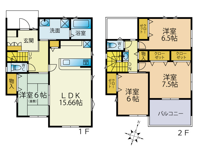 【間取り】 | 裾野市二ツ屋 中古住宅 EH05903 | 裾野市二ツ屋　間取り図