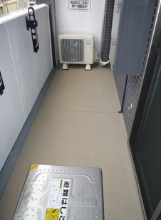 プラシード新町のバルコニー