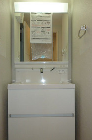 プラシード新町の洗面所