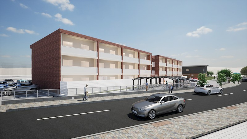 ひだまりレジデンスⅠの外観パース