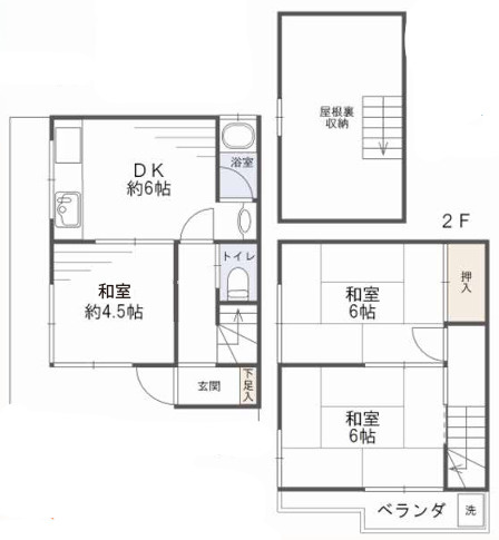 香里ケ丘戸建ての間取り