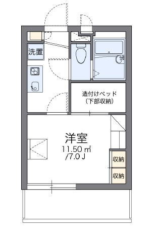 レオパレスＬｕｋｉａの間取り