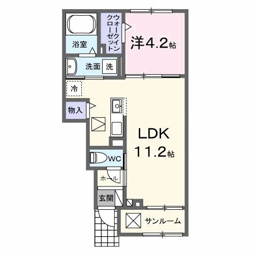 クルールＤの間取り