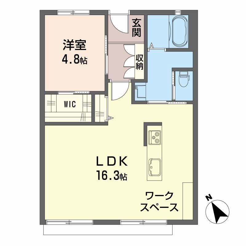 フラワーハイツの間取り