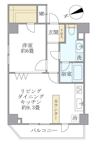 ＫＤＸレジデンス文京湯島の間取り|1LDK