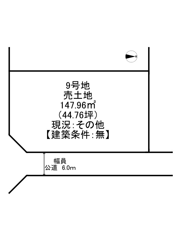 姫路市勝原区大谷/売土地の土地図