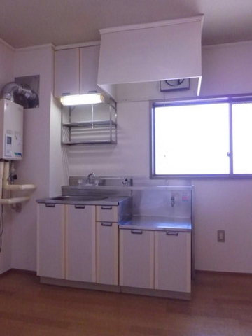 シティハイム　本郷台Ａのキッチン|お掃除楽々　ガス２口設置可キッチン