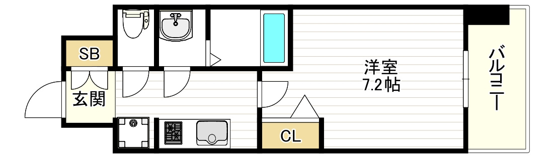 プレサンス大国町ラヴェニールの間取り
