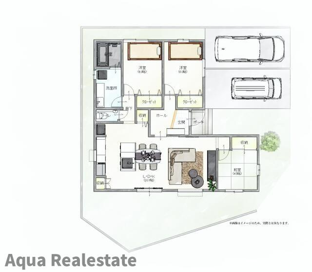 仲多度郡多度津町大字三井の新築一戸建の区画図