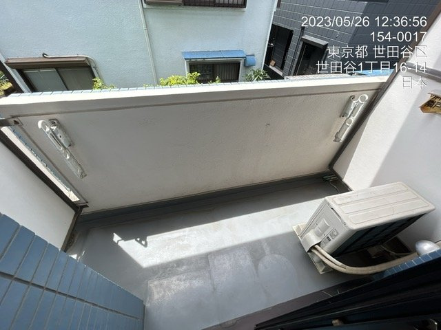 ジュエリー世田谷のバルコニー|お洗濯にも便利なバルコニー付き