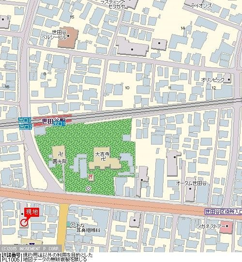 ジュエリー世田谷の地図