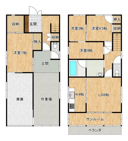 【間取り】 | 南国市立田